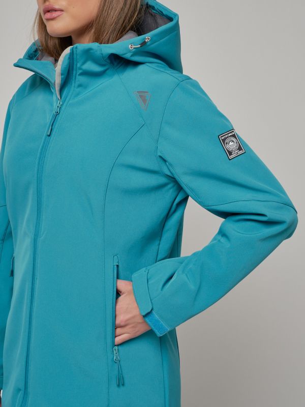 Women's windbreaker MTFORCE large size blue 22335S